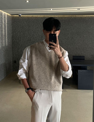 The Basic Cashmere Hachi Vest (4 colors)