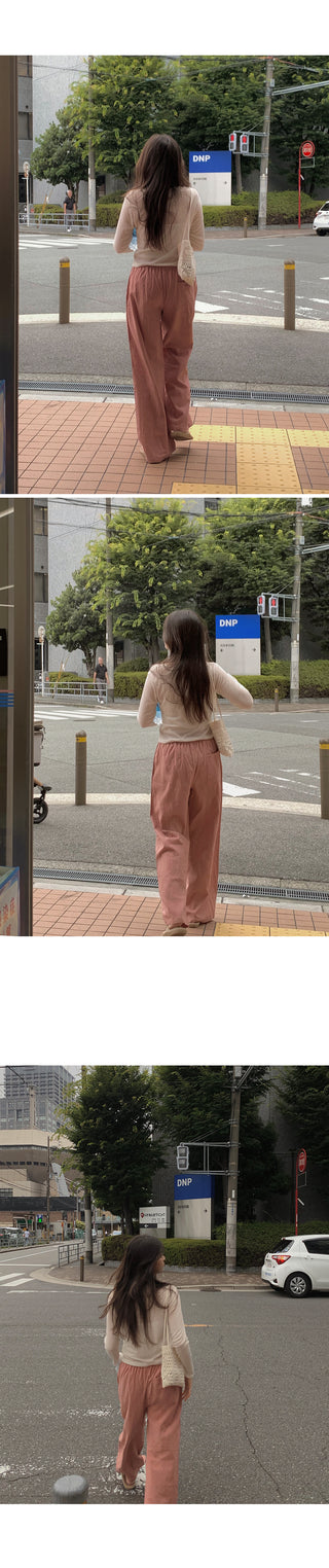 Wood Linen Wide Pants - 6 Colors