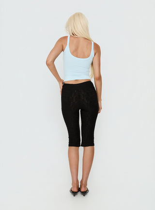 Samaira Capri Pant Black Anglaise