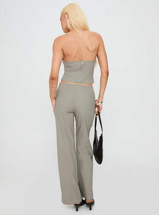 Passionette Strapless Top Olive
