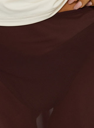 Asali Asymmetrical Midi Skirt Chocolate