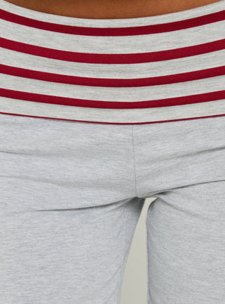 Jetset Pants Grey / Red Stripe