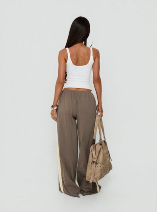 Lunea Concealed Waistband Pants Mushroom Stripe