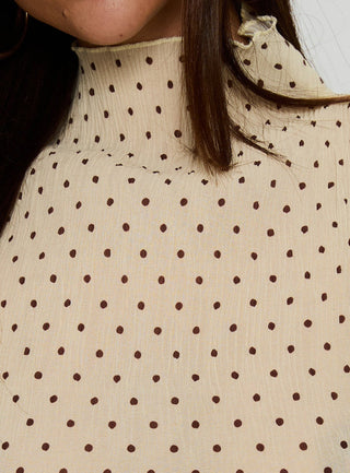 Ford Top Butter / Chocolate Polka Dot