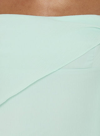 Massey Bust Draping Low Back Midi Dress Aqua
