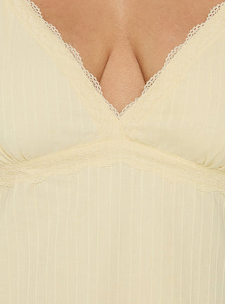 Lunya Mini Dress Lemon Curve