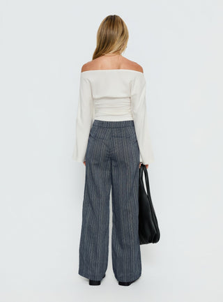 Rush Hours Tie Up Pants Navy