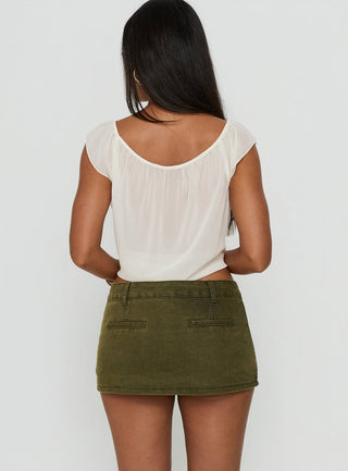 Rhode Mini Skort Khaki
