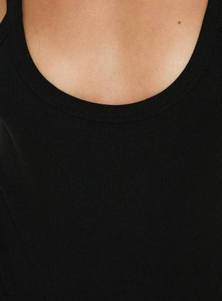 Nerinah Ribbed Bodysuit Black