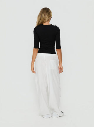 Mankind Baggy Cargo Pants White