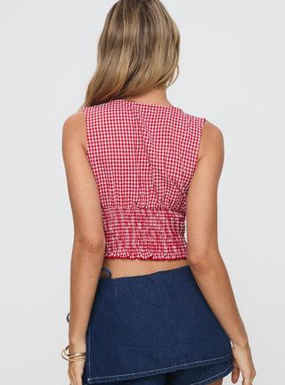 Mixing It Up Top Red  White