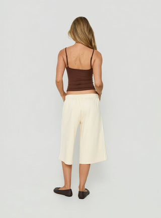 Sayllor Longline Sweatshorts Cream