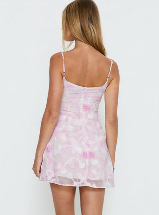 Powell Mini Dress Pink Floral
