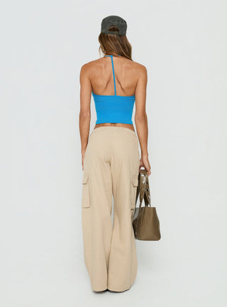 Scarletta Ultra Wide Cargo Pants Natural