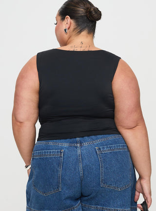 Back In Time Top Black  Pink Lace Curve