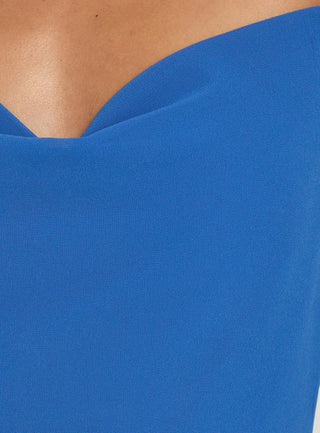Jysela Cowl Neck Maxi Dress Dark Blue