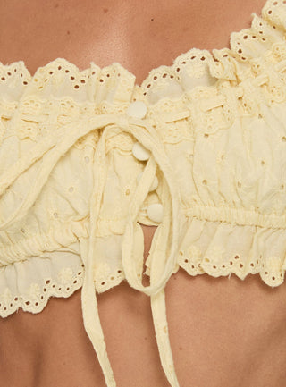 Midnight Sugar Micro Crop Top Butter