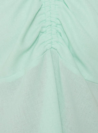 Dakotah Tie Neck Top Aqua