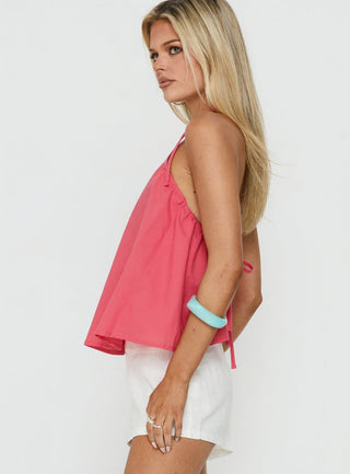 Dearest Low Back Babydoll Top Guava