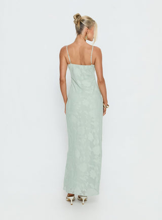 Avienna Maxi Dress Sage Burnout