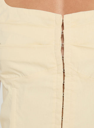 Ettalie Cinched Waist Playsuit Butter