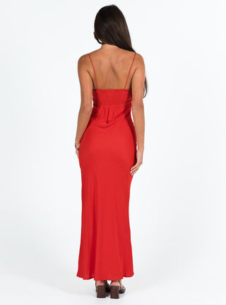 Emily Maxi Dress Red