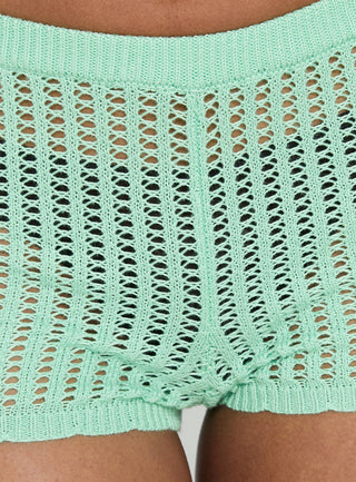 Next Level Knit Shorts Green