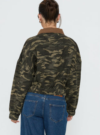 Ramix Oversized Bomber Jacket Camo