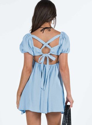 Lets Dance Mini Dress Blue