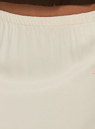 Bella Lace Trim Midi Skirt Butter
