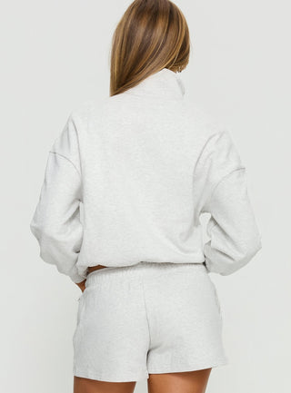 Rozanna 14 Zip Jumper Grey Marle