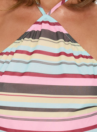 Kylianne Arrowneck Romper Multi Stripe