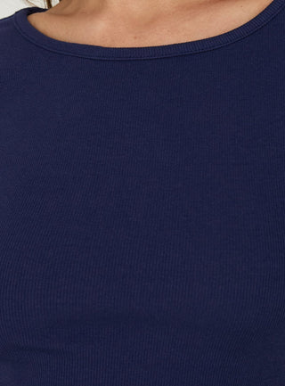 Elaia 3/4 Sleeve Top Navy