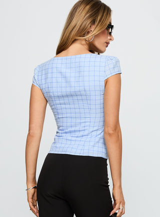 Getting Close Button Up Top Blue Check