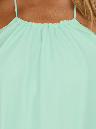 Wild Dune Tie Neck Top Green