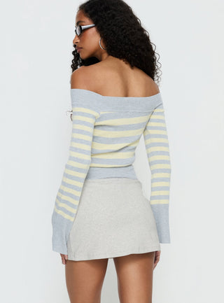Baseline Rib Skort Grey Marle