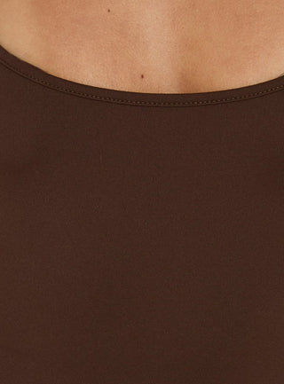 All Tied Up Bodysuit Brown