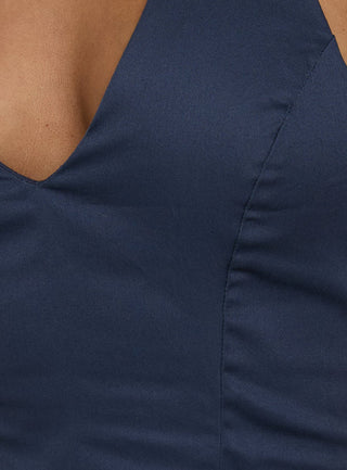 Karisse Halter Mini Dress Navy