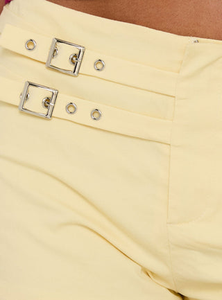 Hanaa Cargo Buckle Detail Shorts Butter