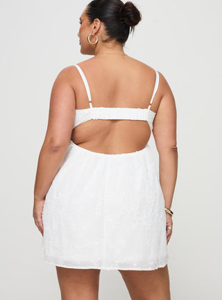 Granno Mini Dress White Curve