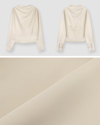 Mock neck blouse - 2 colors