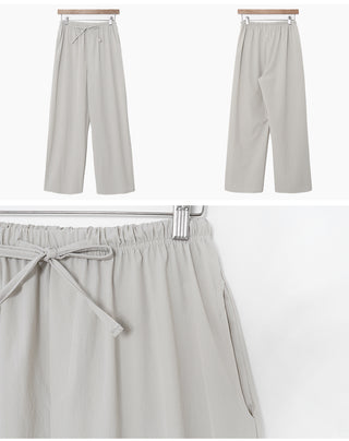 (basic/long) Cool wide pants - 4 colors