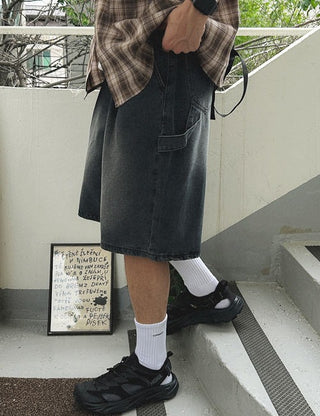 [Special Feature] Carpenter Bermuda Denim Pants (4 colors, M~XL)