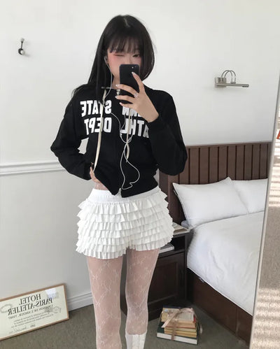 vintage patch hoody zip-up (4color)
