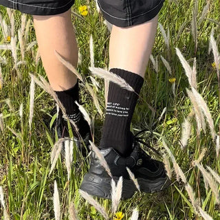 Bag lettering socks