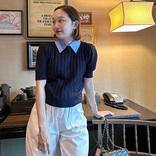 Colored Half Cable Knit