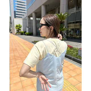 Back-cross camisole dress