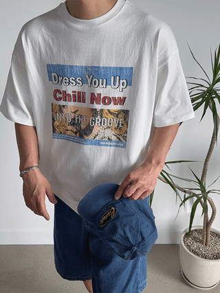Chill Now Digital Print 1/2 T-shirt