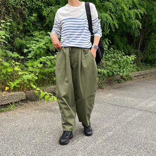 cotton balloon pants (khaki)