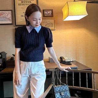 Colored Half Cable Knit